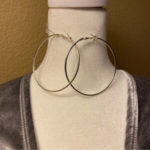 Elegant Silver Hoop Earrings